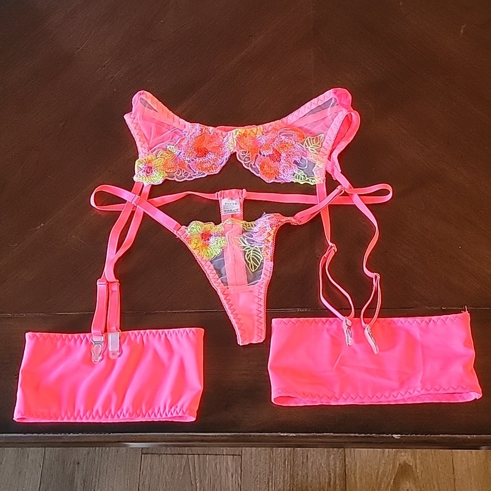 (J15) New Kaei & Shi pink x-small lingerie (just bottom)